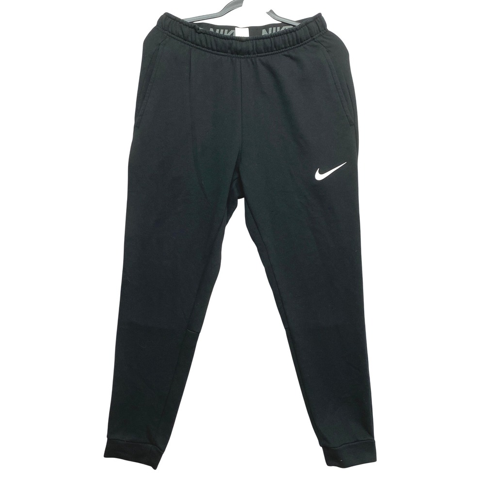Nike Training Pants Mens Medium Black Therma-FIT Tapered CU6261-010